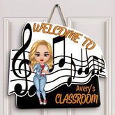 Music Teacher Doorsign- Personalized Custom Door Sign - Teacher's Day, Appreciation Gift For Teacher